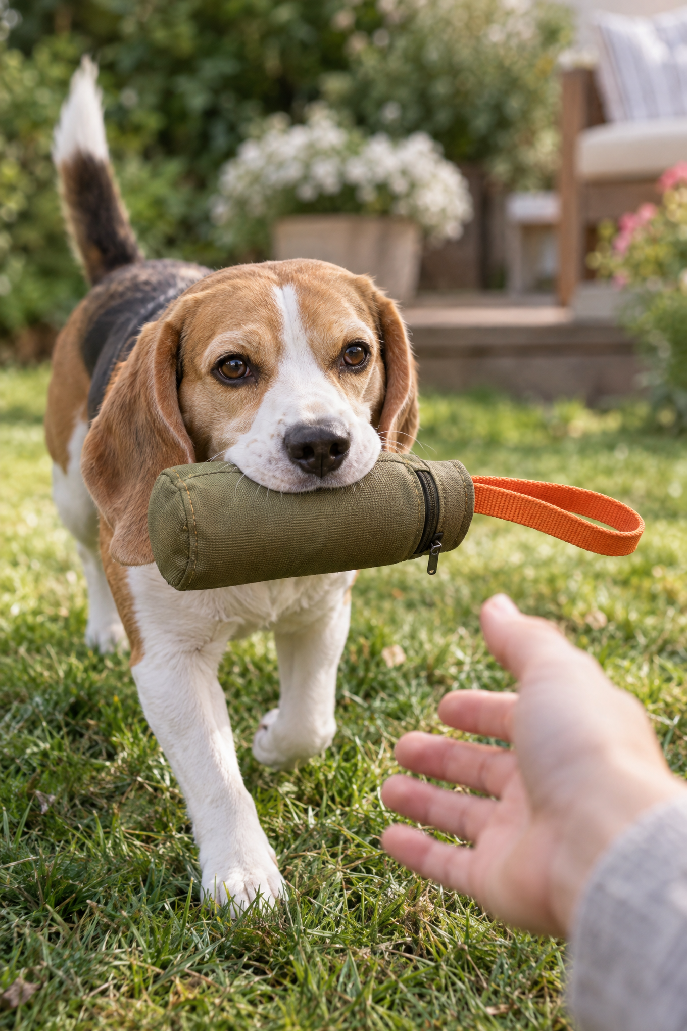 Firedog Snack Trainer – Futterdummy aus Nylon mit Wurfgriff, 18 oder 23 cm