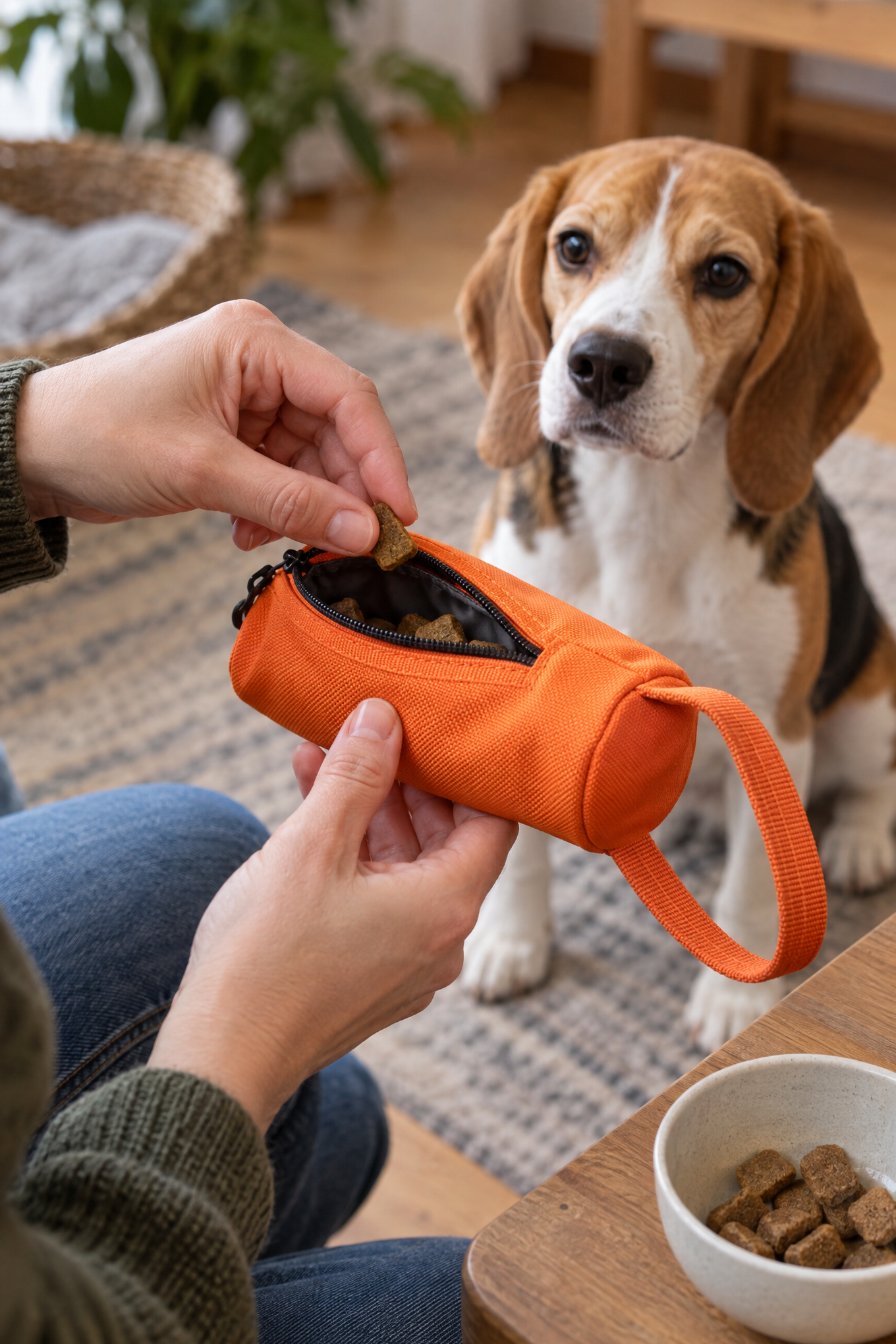 Firedog Snack Trainer – Futterdummy aus Nylon mit Wurfgriff, 18 oder 23 cm – Bild 2