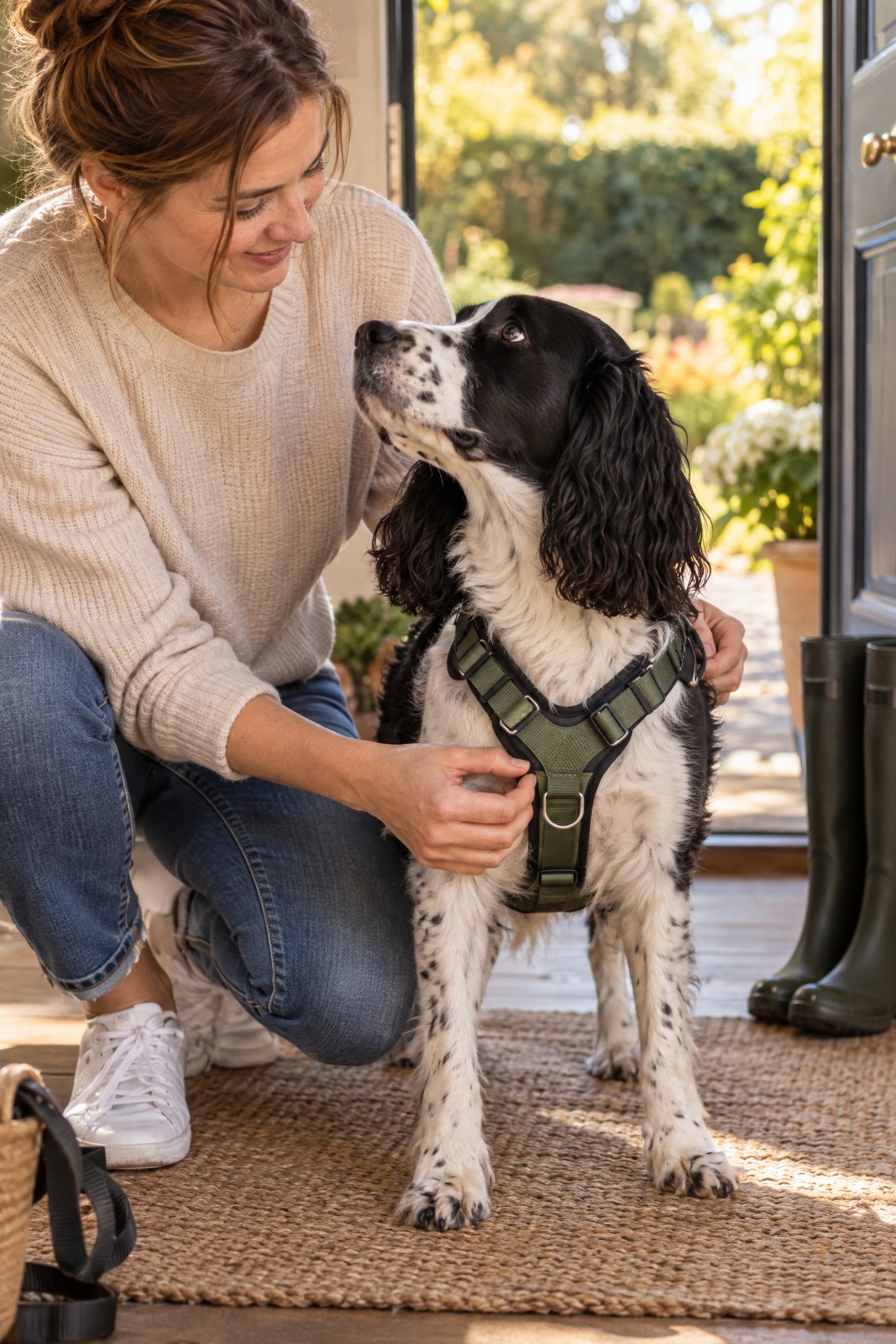 Rudelkönig Hundegeschirr Bella – Y-Geschirr mit Neopren-Polsterung