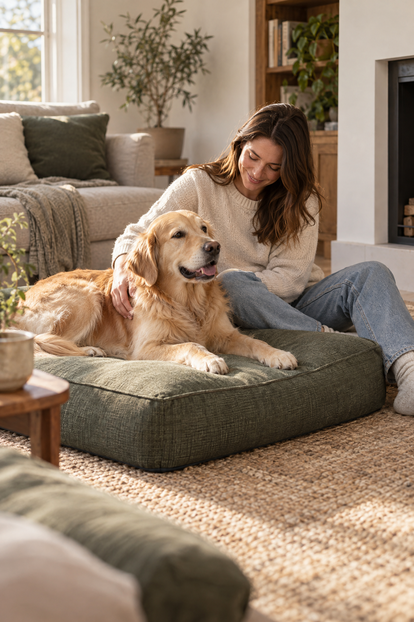 William Walker Hundekissen Chill – Dark Moss – Bild 2