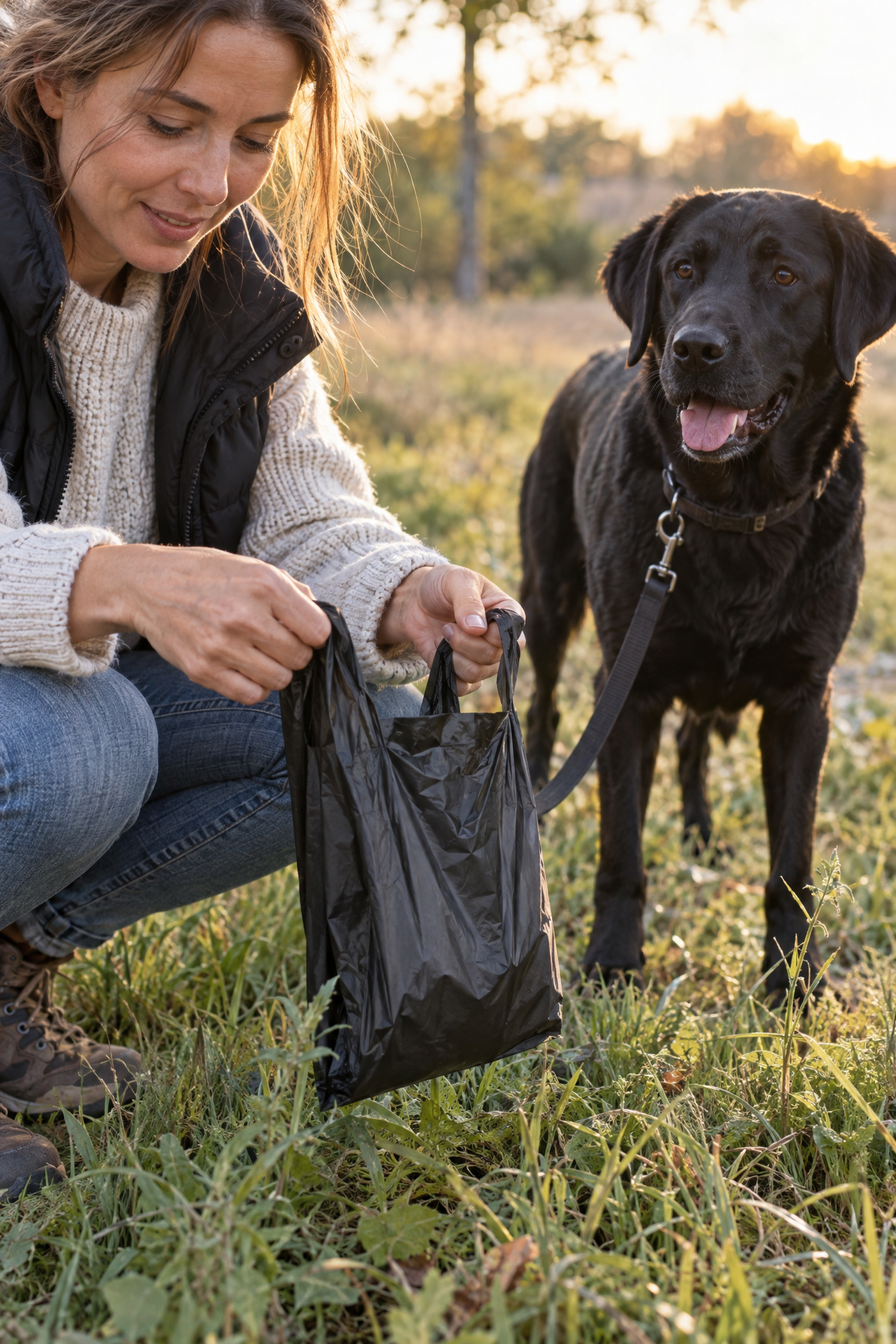 The Sustainable People Hundekotbeutel mit Henkel, kompostierbar