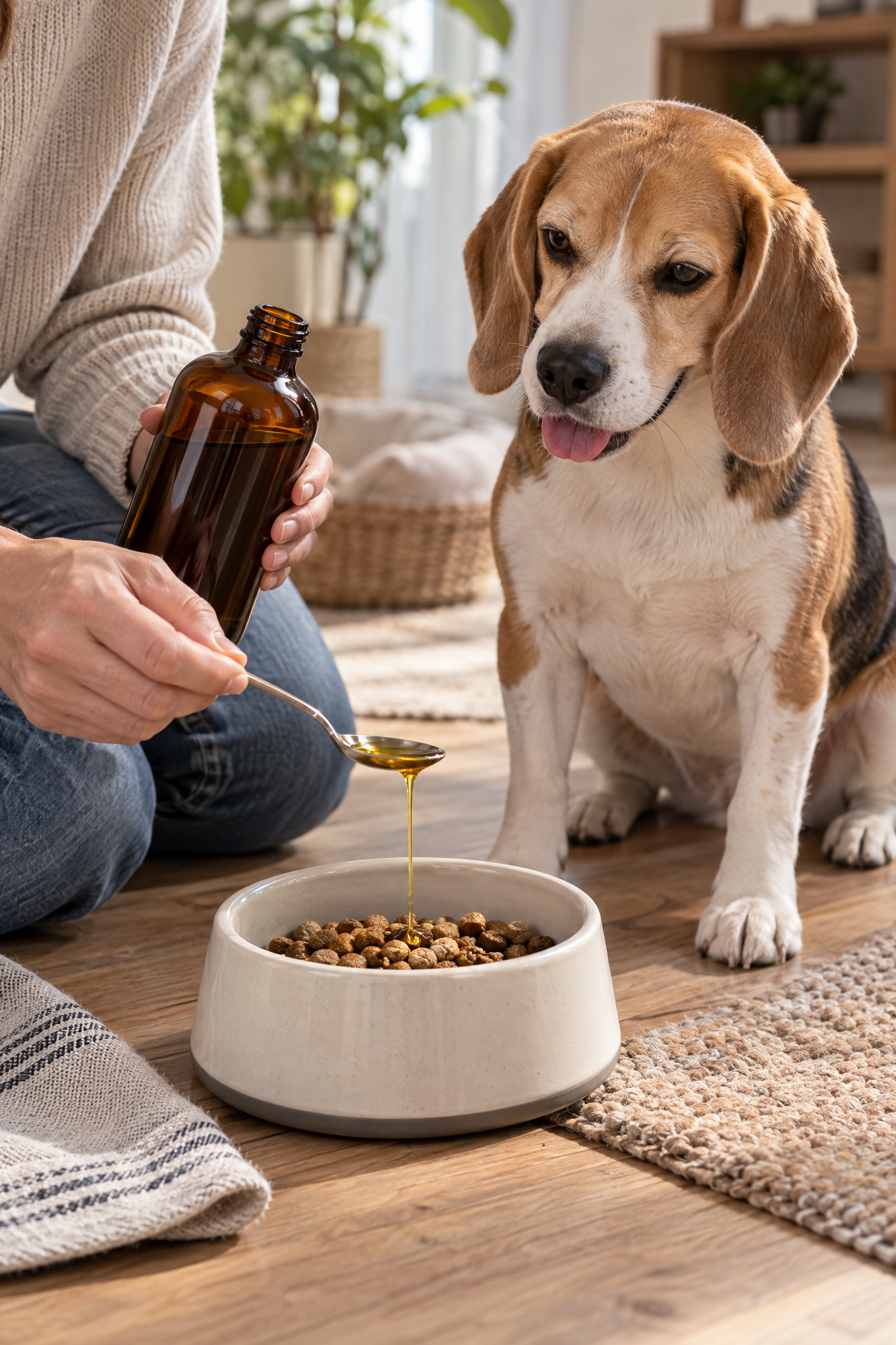 Futter-Freunde Leinöl, kaltgepresst, für Hunde und Katzen, 500 ml – Bild 2