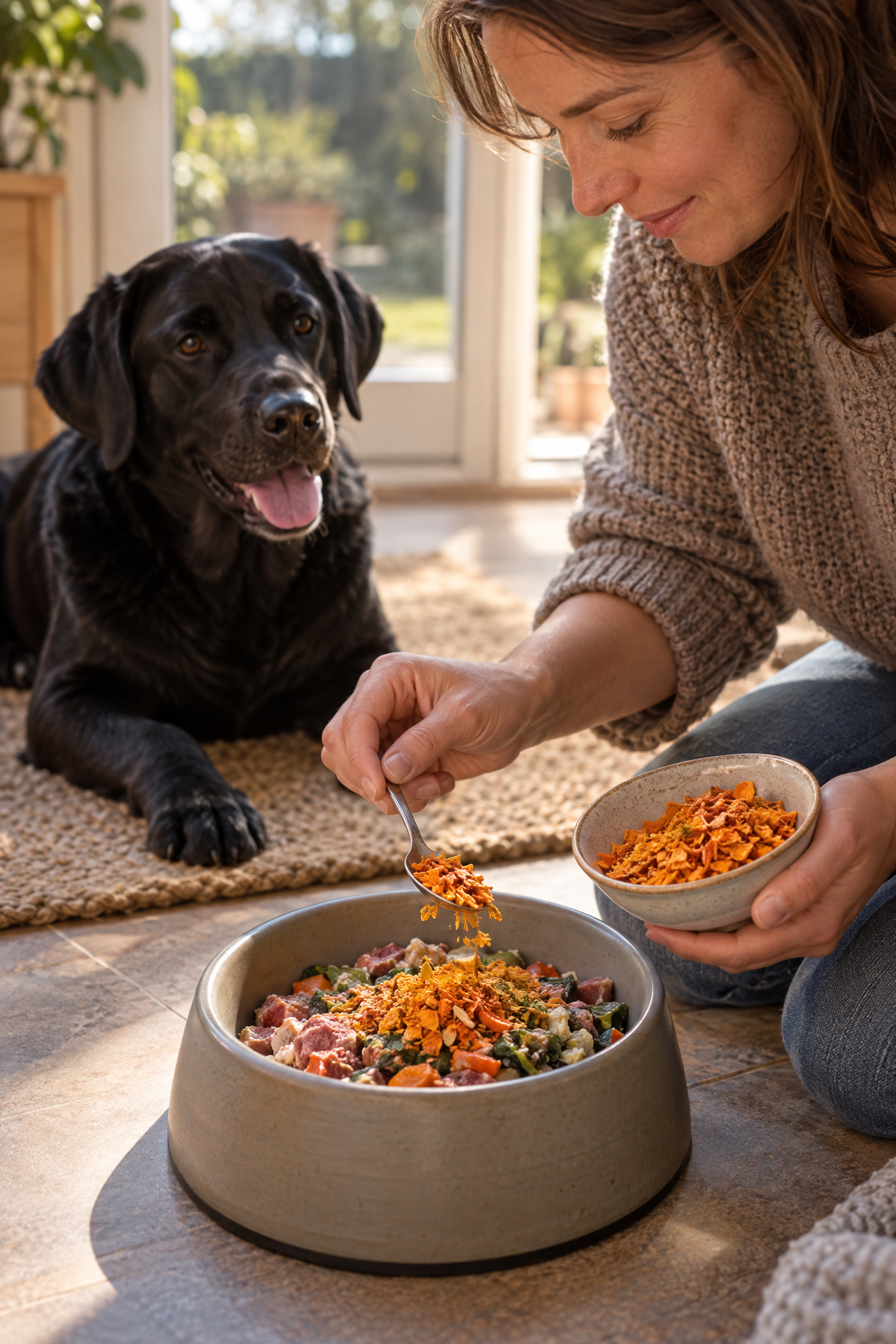 Vollmer's Kürbisflocken, luftgetrocknet, Beilage für Hunde, 1 kg