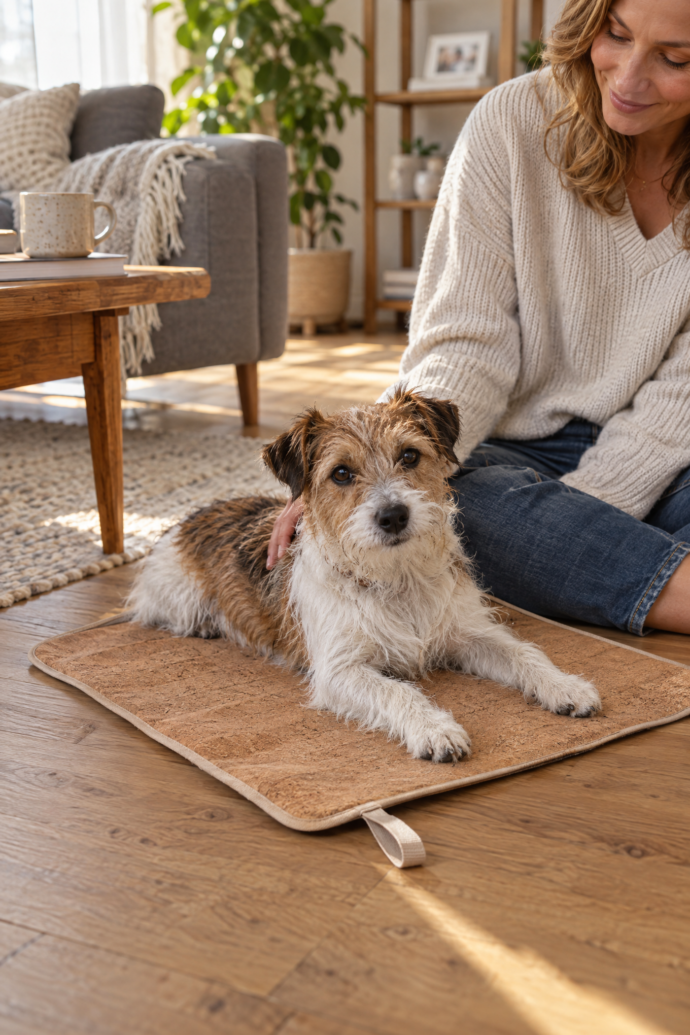 Willi Wiggle Kork-Hundedecke Buddy to Go, Größe S, 50 x 70 cm