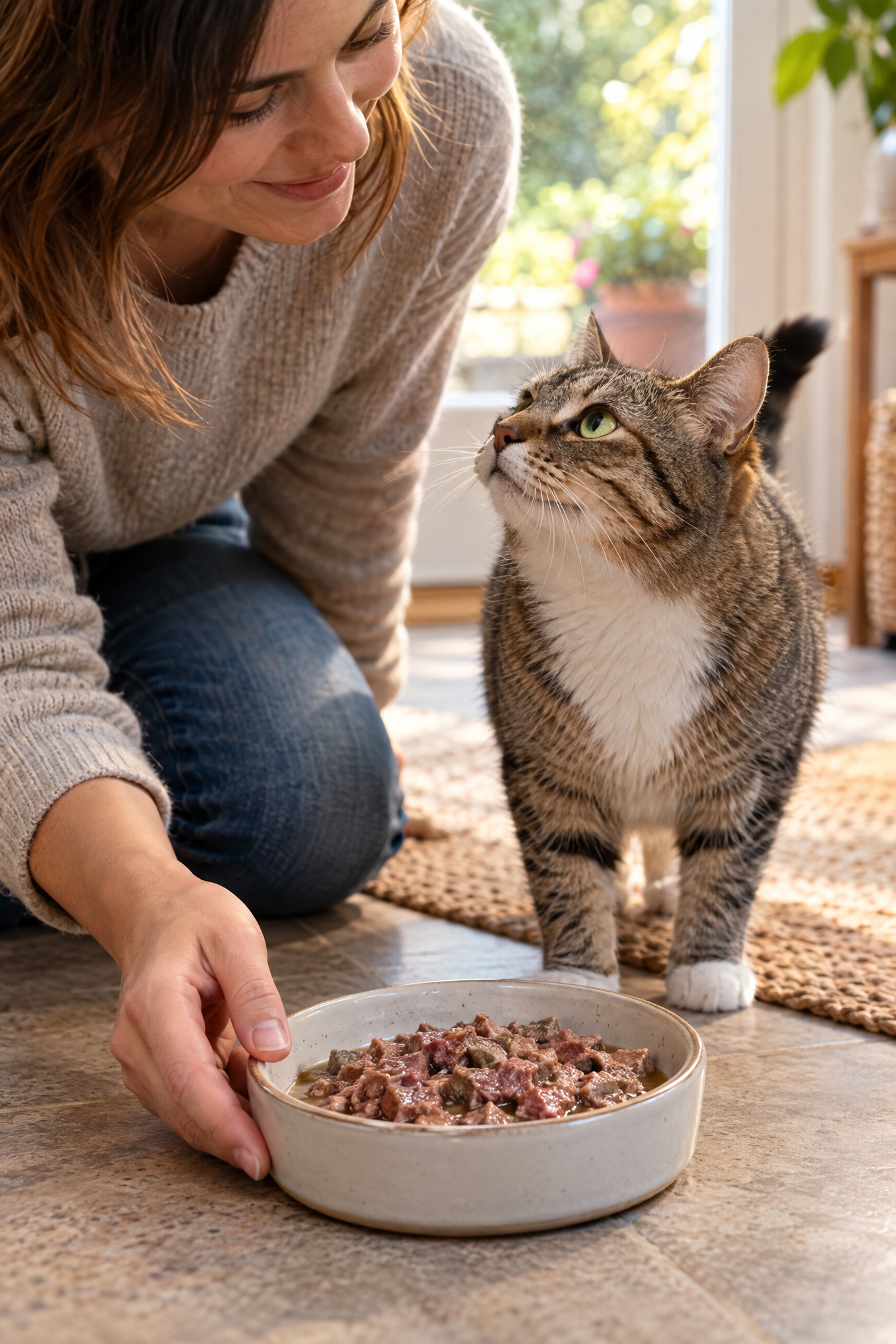 Salingo Pferd Pur, Nassfutter für Katzen, 6 × 400 g