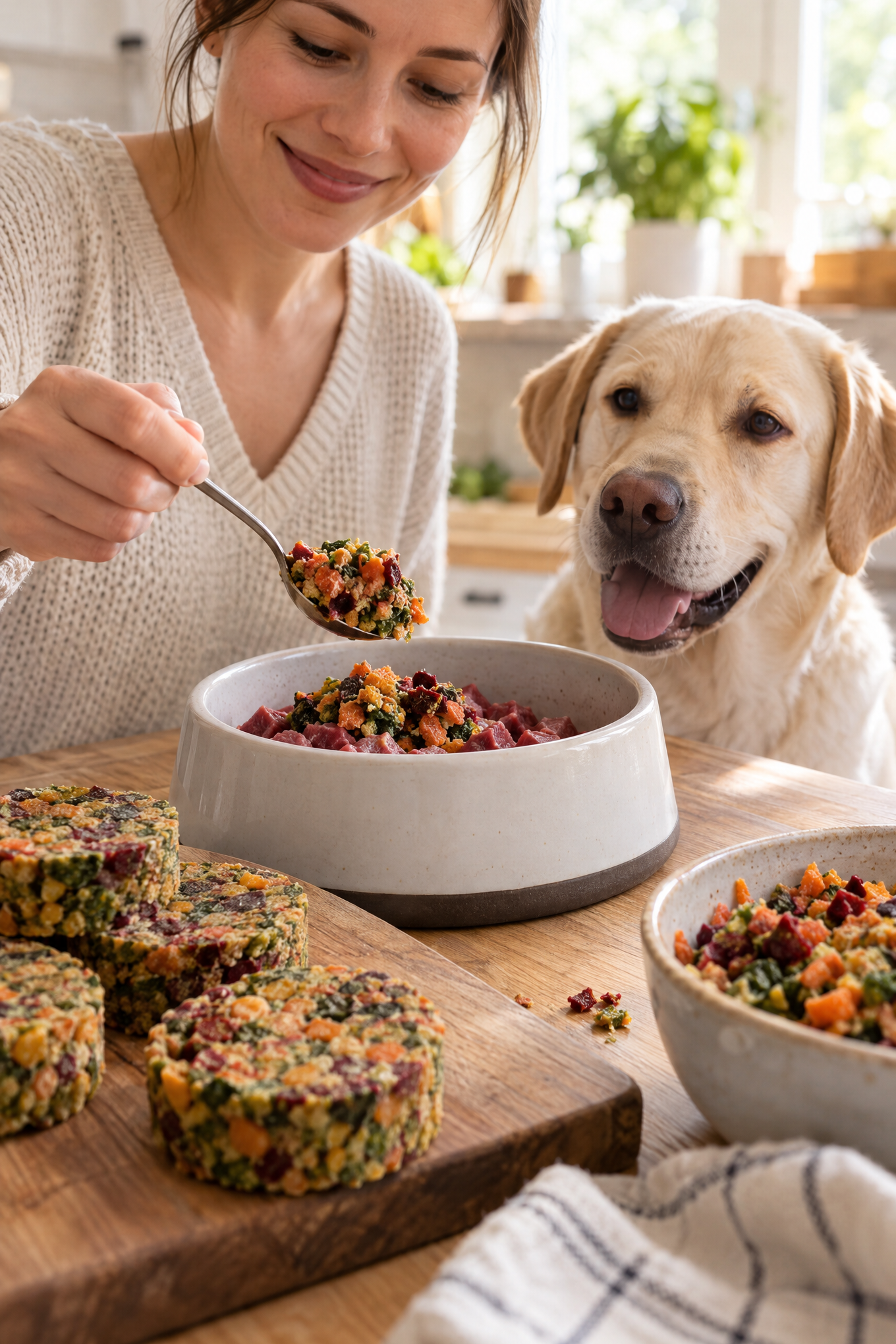 Gemüse-Obst-Mix-Taler, tiefgekühlt, für Hunde und Katzen, 800 g – Bild 2
