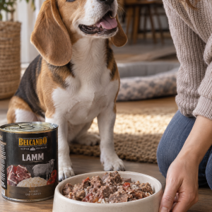 Belcando Super Premium Lamm, Nassfutter, 6 × 800 g, Anwendungsbild