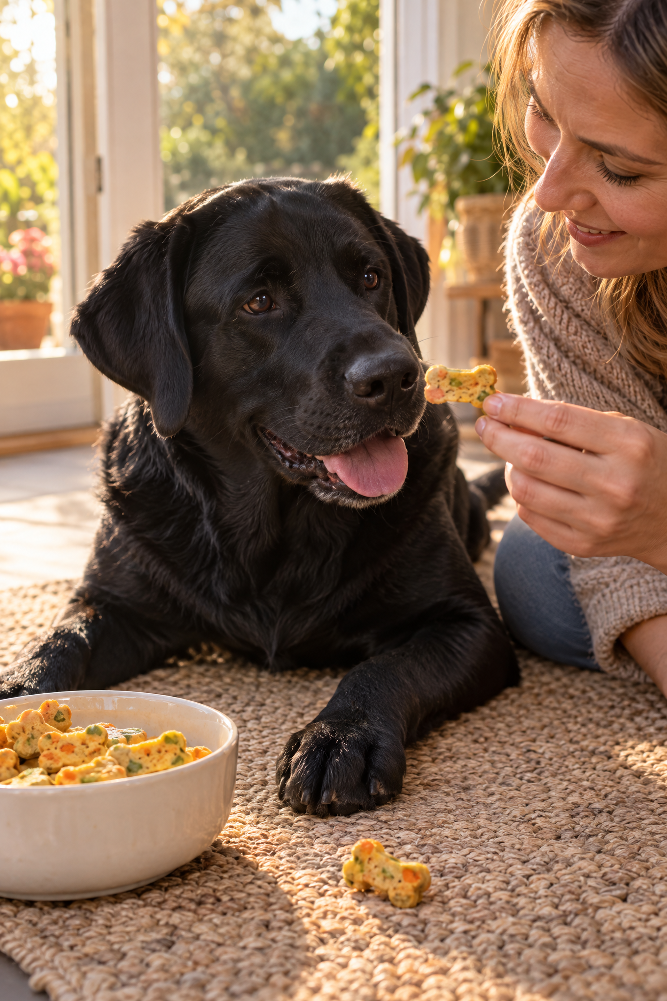 Futtermedicus Gemüsesnack, vegetarische Hundekekse, 100 g, Anwendungsbild