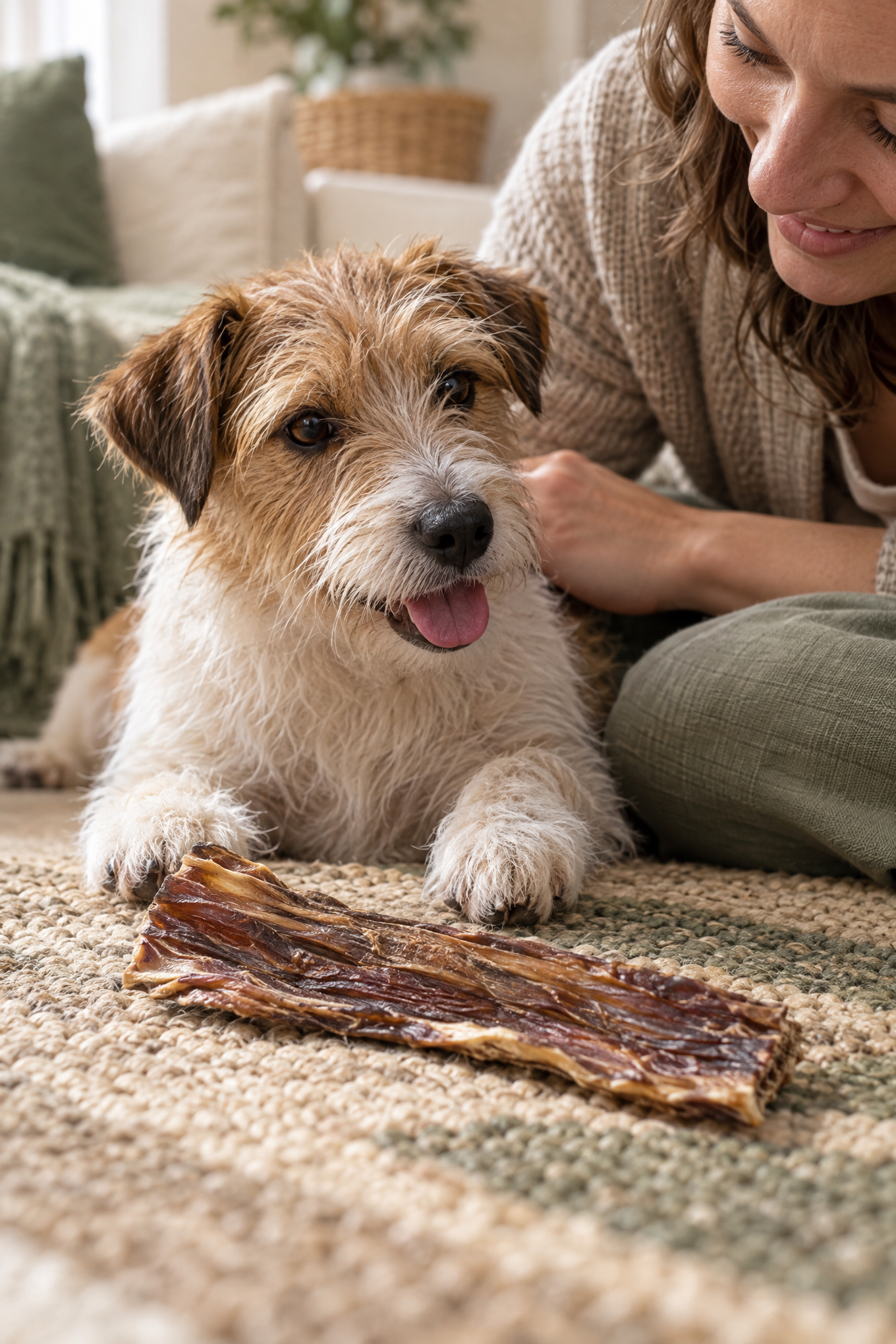 Naturavetal Canis Plus Rinder-Dörrfleisch, luftgetrocknet, 500 g, Anwendungsbild