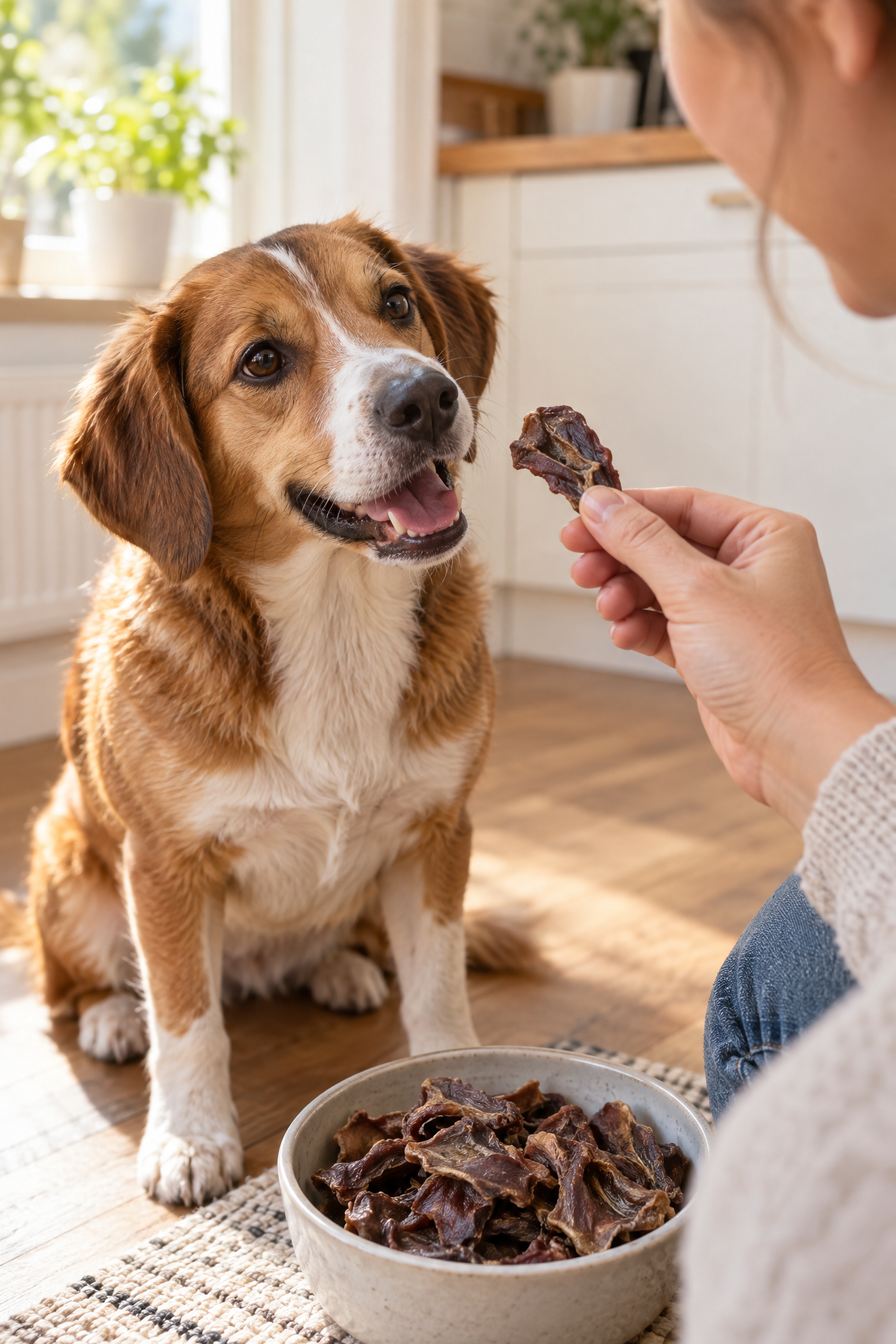 Naturavetal Canis Plus Hähnchenmägen, luftgetrocknet, 250 g, Anwendungsbild