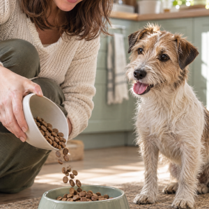 Vollmer's Kleine Pfoten Light, getreidefreie Hundevollnahrung, 1 kg, Anwendungsbild