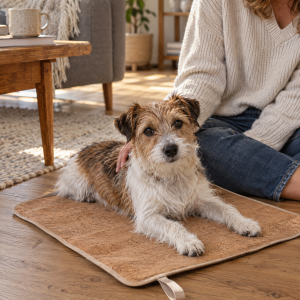 Willi Wiggle Kork-Hundedecke Buddy to Go, Größe S, 50 x 70 cm, Anwendungsbild