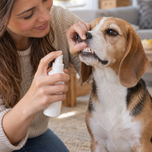 PetCare Zahnpflege-Spray für Hunde, 100 ml, Anwendungsbild